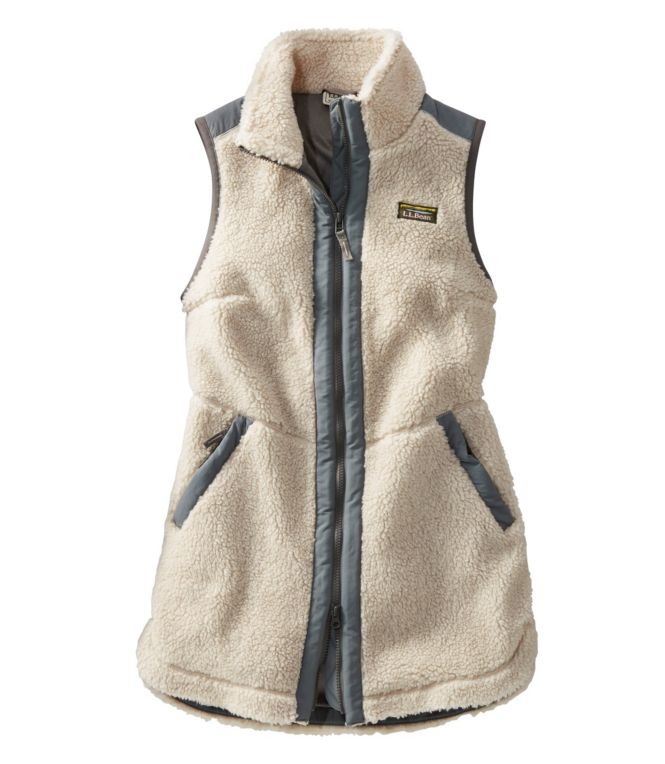 Women's Bean's Sherpa Fleece Long Vest - LLBeanoutlets
