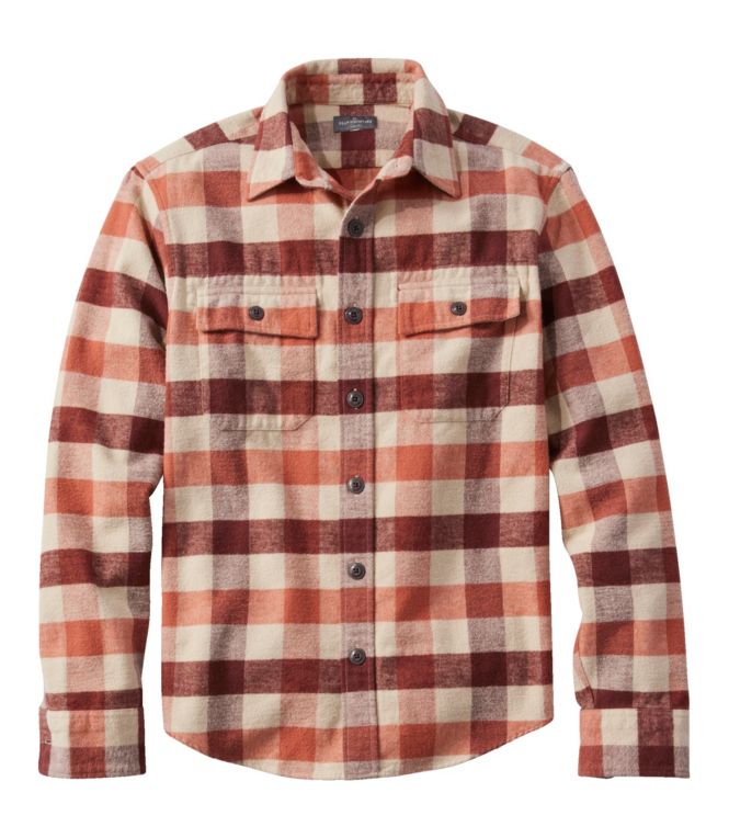 Men's Signature 1933 Chamois Cloth Shirt, Slim Fit, Pattern - LLBeanoutlets