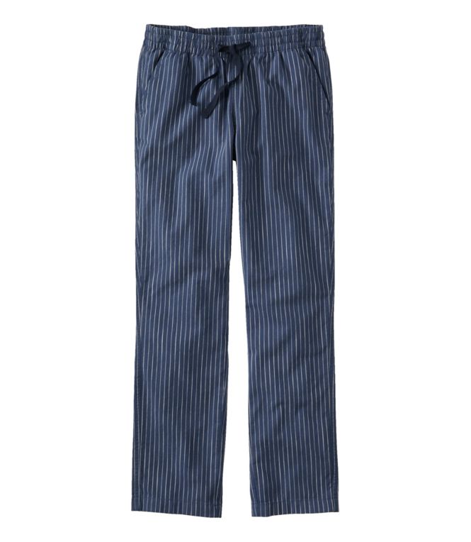 Women's Lakewashed Pull-On Chinos, Mid-Rise Tapered-Leg Chambray Ankle Pants - LLBeanoutlets