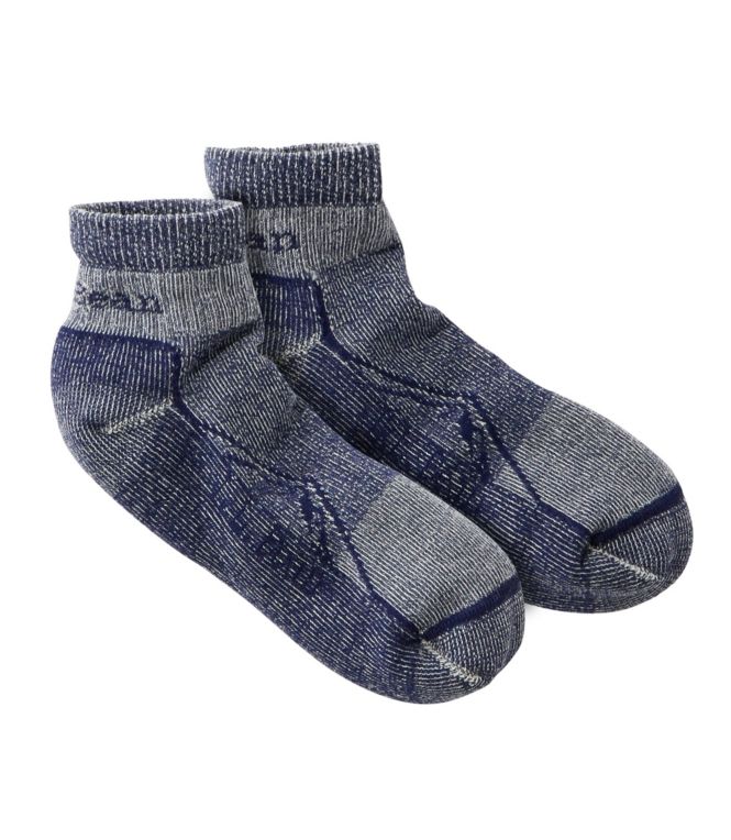 Adults' Cresta Wool Lightweight Hiking Socks, Quarter-Crew - LLBeanoutlets