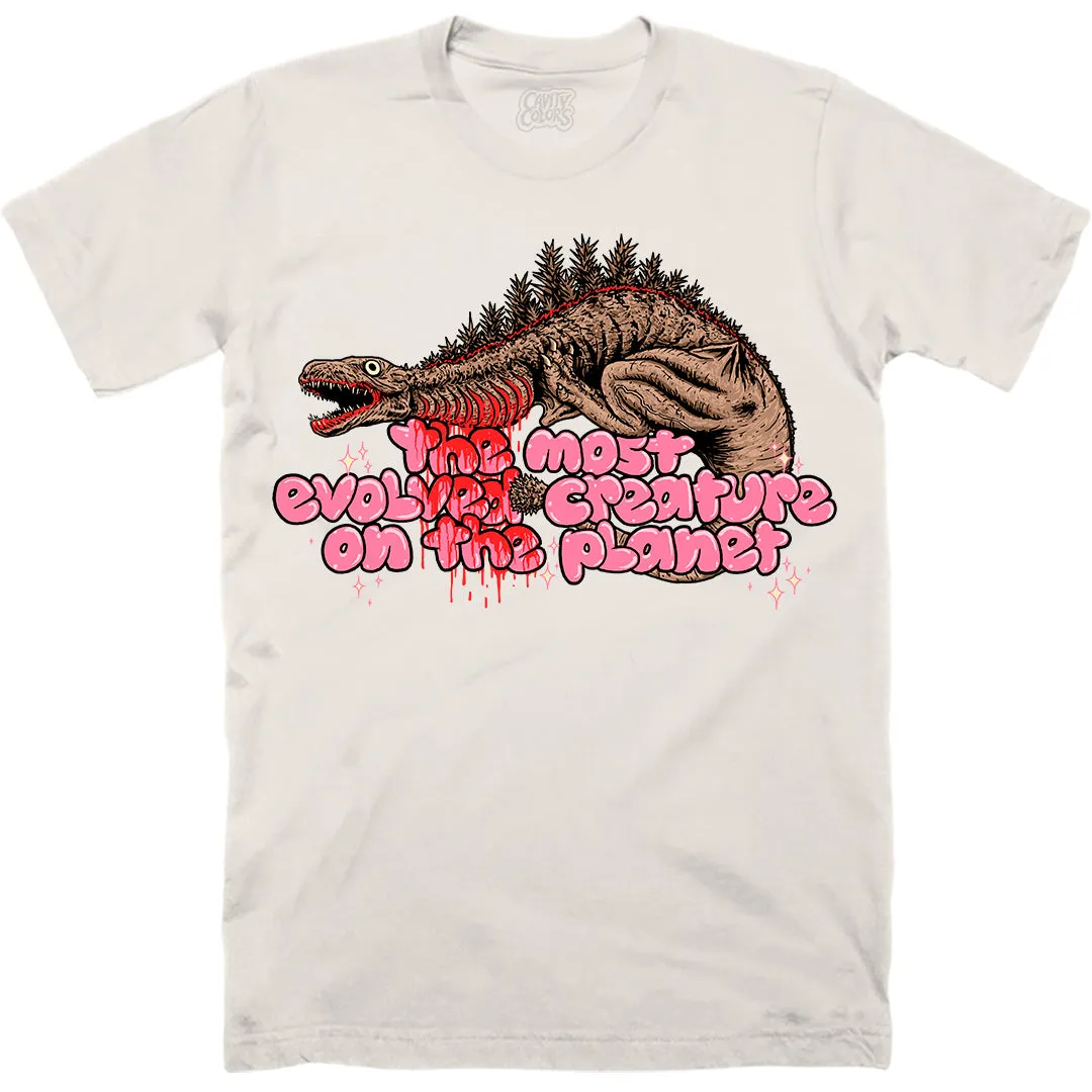 SHIN GODZILLA: THE MOST EVOLVED CREATURE - T-SHIRT (UNSETTLING OFF-WHITE) - LLBeanoutlets