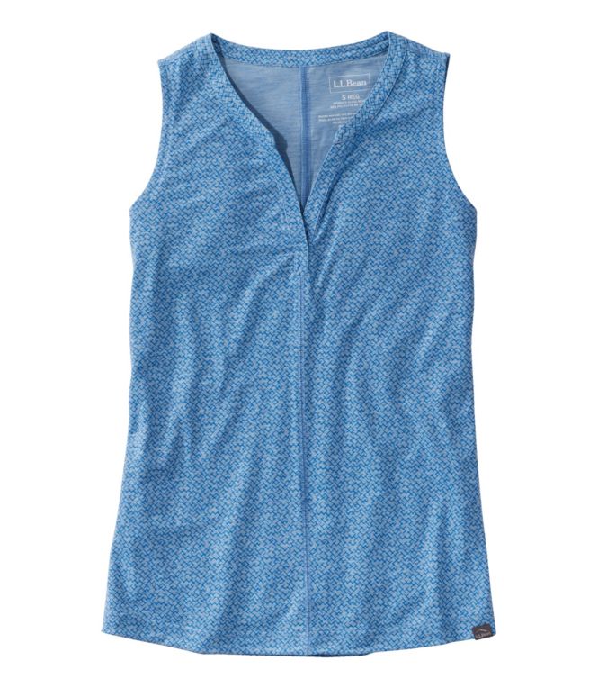 Women's Streamside Tank, Splitneck Print - LLBeanoutlets
