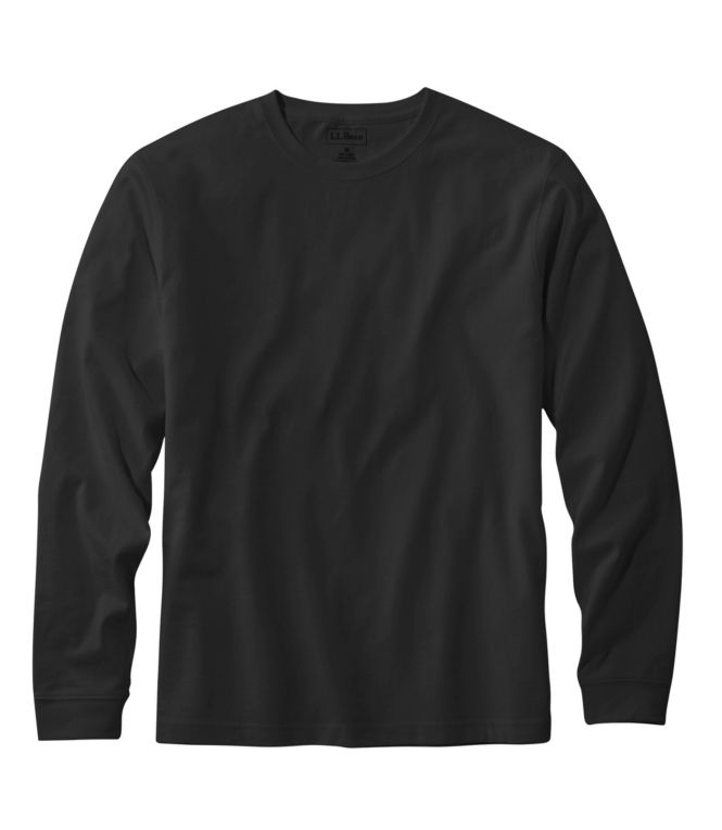 Men's Carefree Unshrinkable Tee, Traditional Fit, Long-Sleeve - LLBeanoutlets