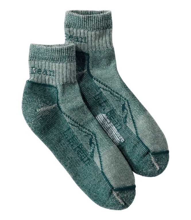 Unisex Cresta Wool No Fly Zone Lightweight Hiking Socks, Quarter-Crew - LLBeanoutlets
