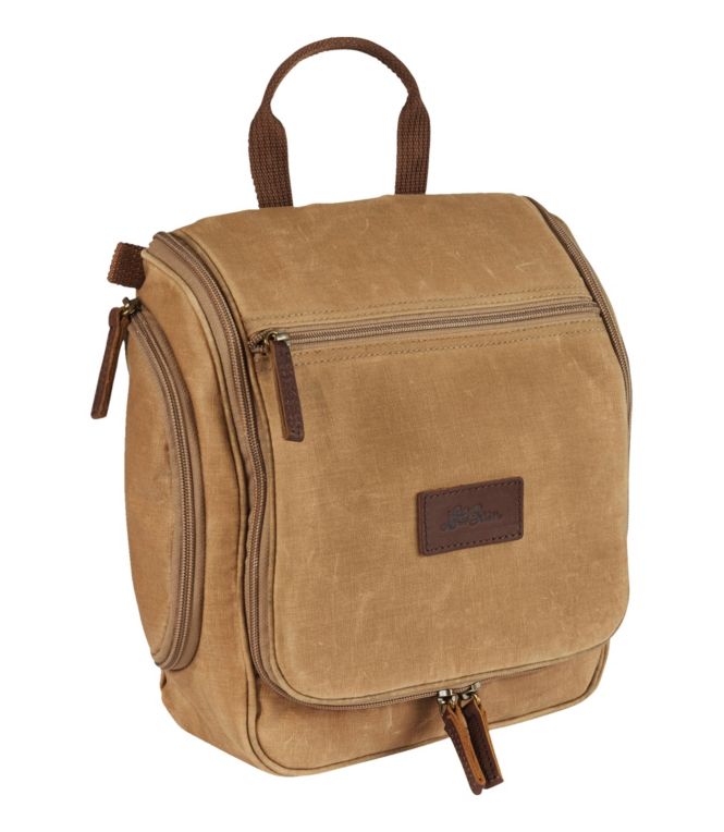 Waxed-Canvas Personal Organizer Toiletry Bag, Medium - LLBeanoutlets