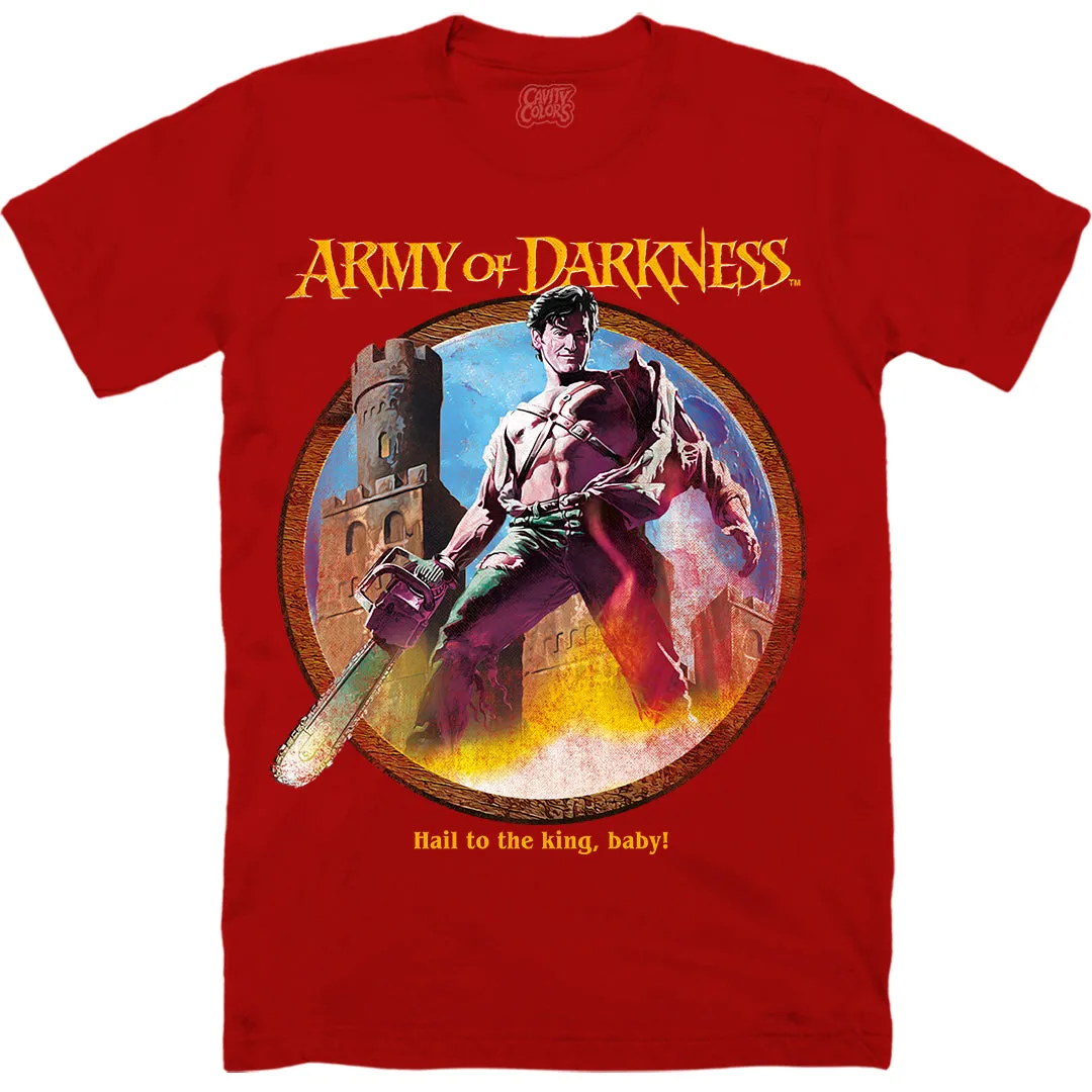ARMY OF DARKNESS: HAIL TO THE KING - T-SHIRT (BLOOD RED) - LLBeanoutlets
