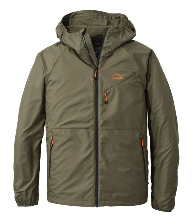 Men's Bean's Performance Fleece-Lined Windbreaker Jacket - LLBeanoutlets