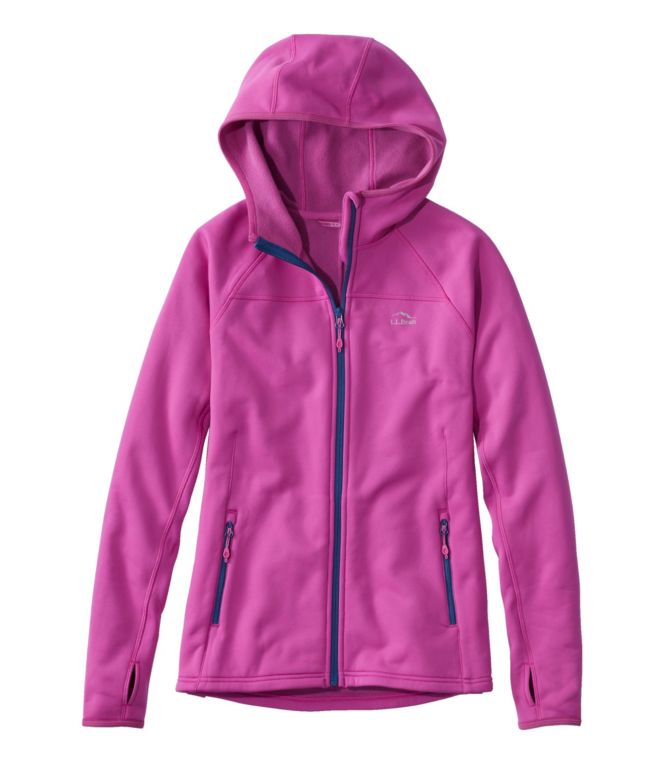 Women's PrimaLoft ThermaStretch Fleece Jacket, Hooded Full-Zip - LLBeanoutlets