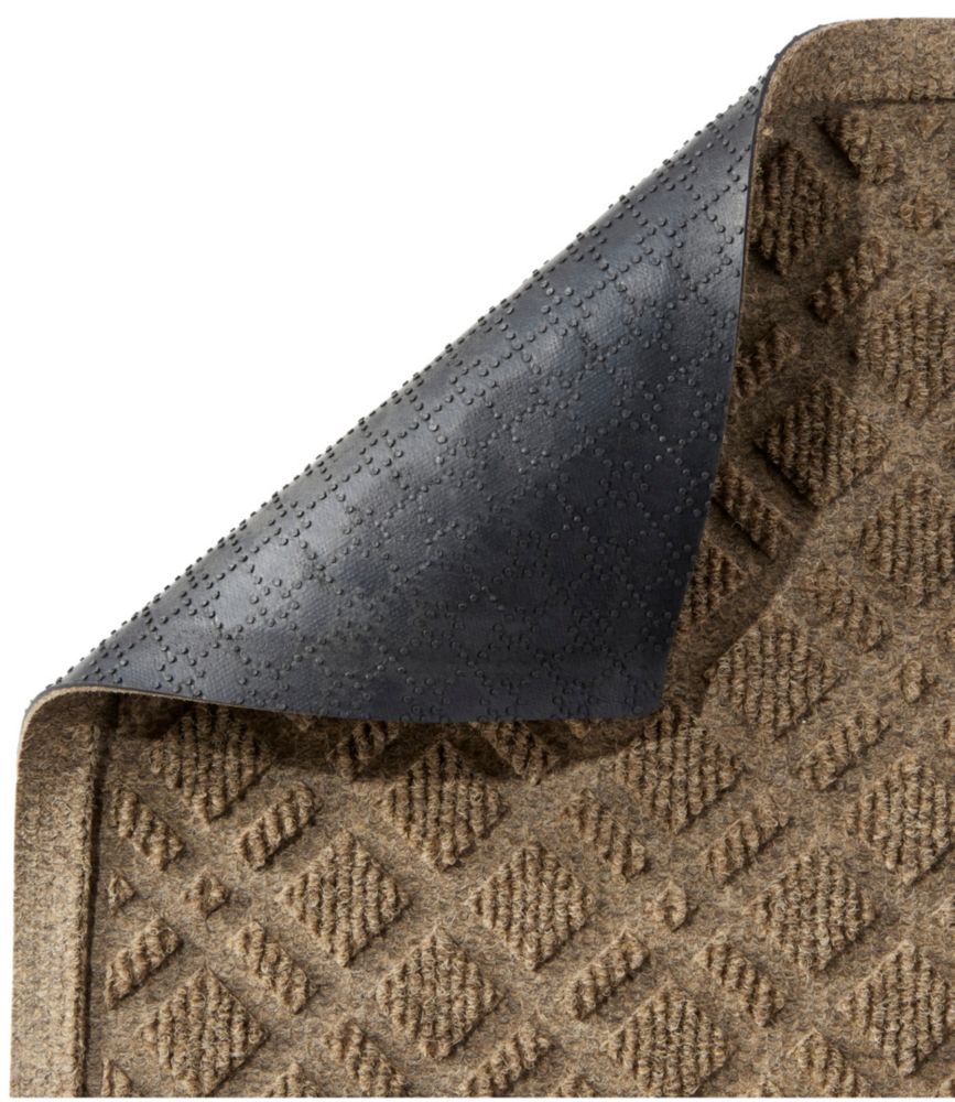 Heavyweight Recycled Waterhog Doormat, Plaid - LLBeanoutlets