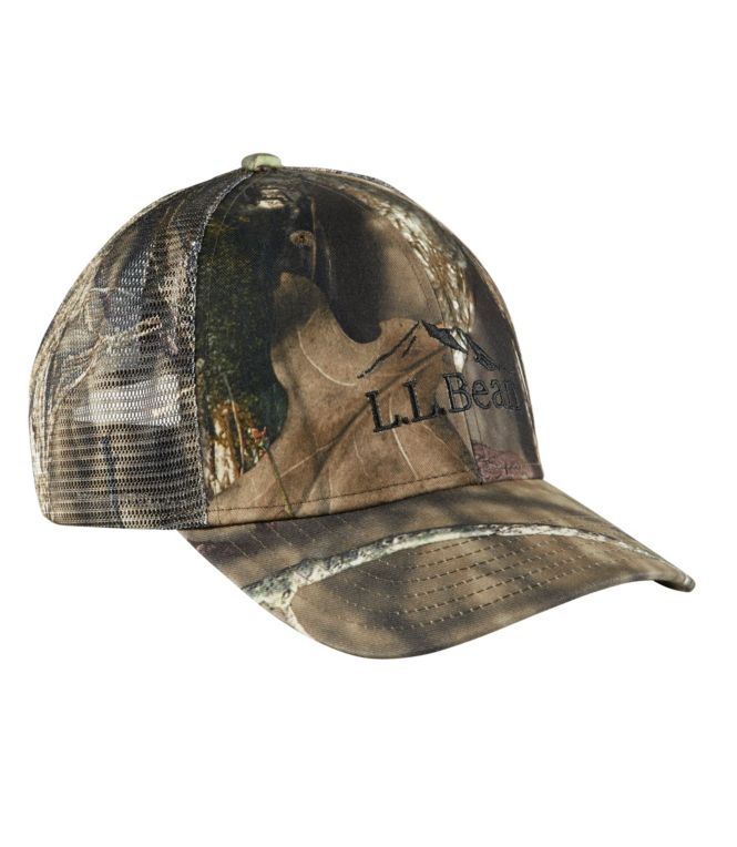 Adults' L.L.Bean Camouflage Trucker Hat - LLBeanoutlets