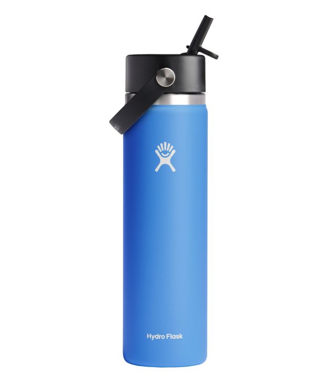 Hydro Flask Wide Mouth Water Bottle with Flex Straw Cap, 24 oz. - LLBeanoutlets