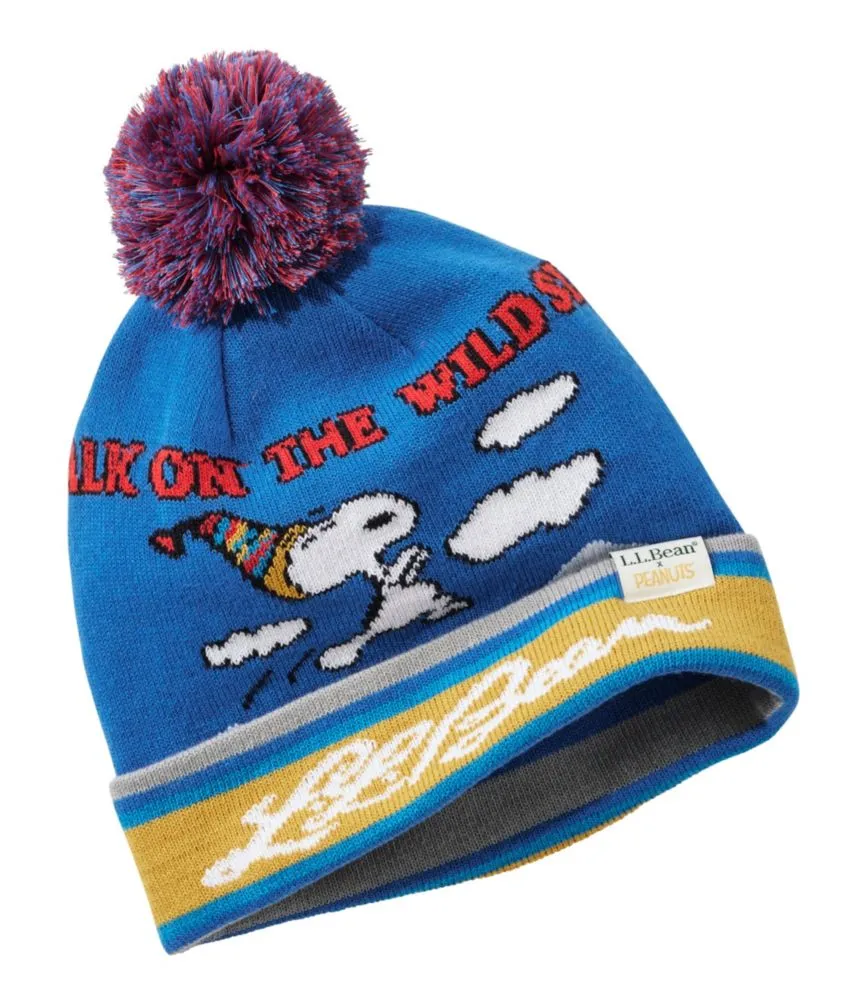 Kids' L.L.Bean x Peanuts Pom Hat - LLBeanoutlets