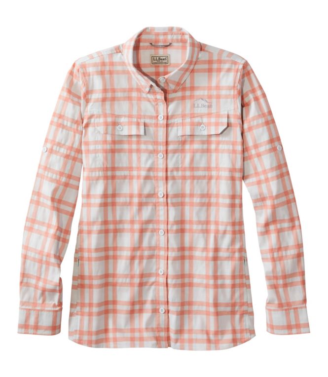 Women's No Fly Zone Long-Sleeve Shirt, Plaid - LLBeanoutlets
