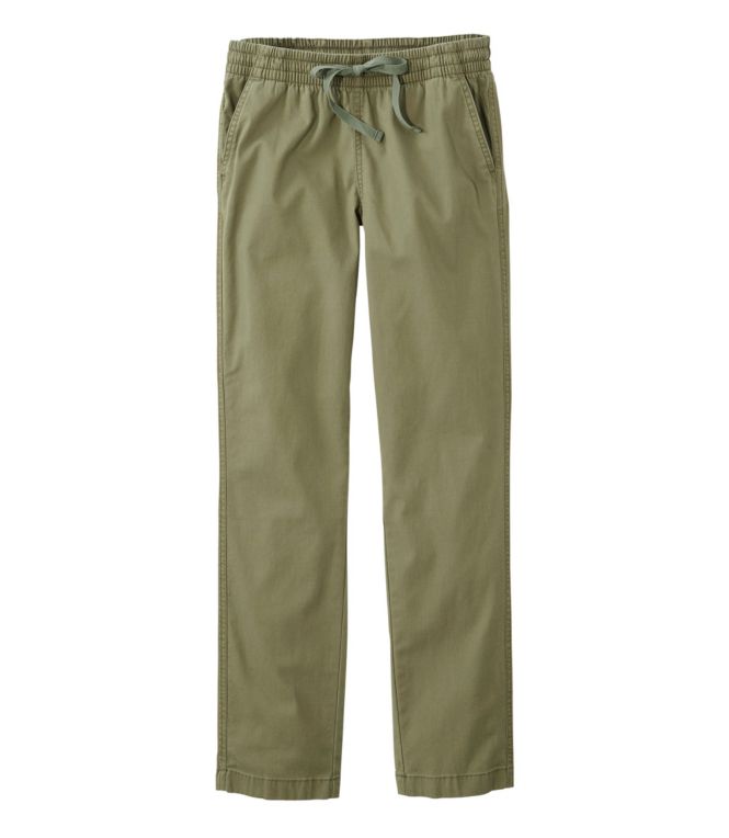 Women's Lakewashed Chino Pants, Mid-Rise Pull-On Ankle - LLBeanoutlets