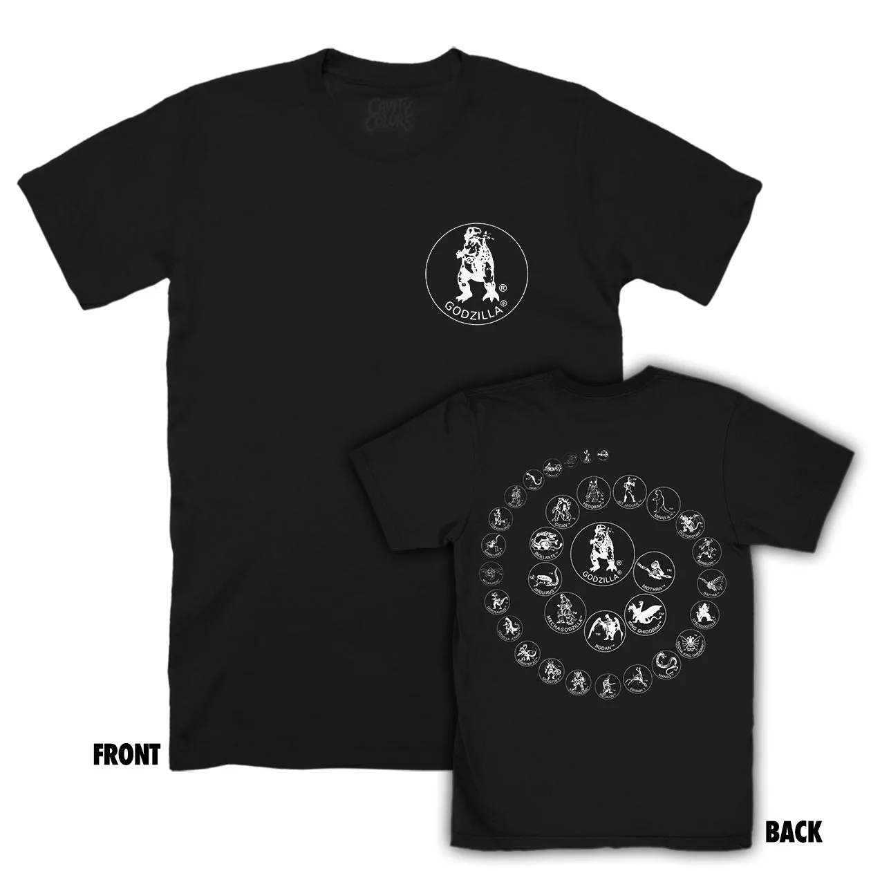 KAIJU ICONS - T-SHIRT (BLACK VARIANT) - LLBeanoutlets