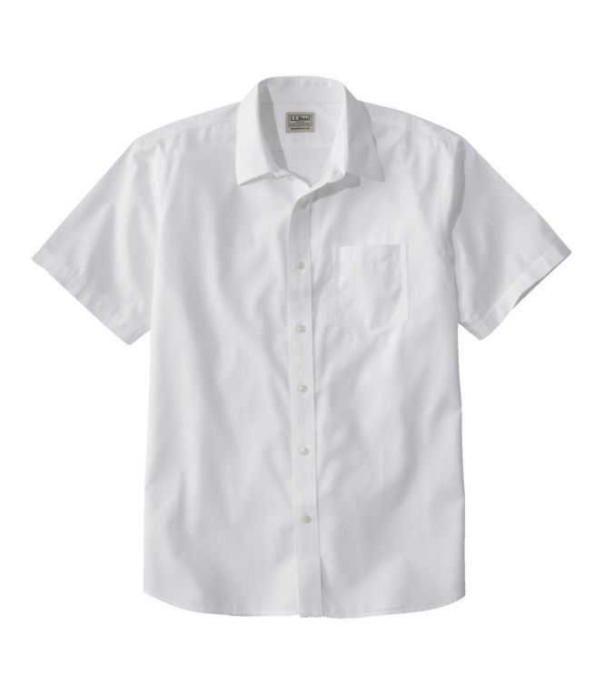 Men's Bean's Wrinkle-Free Everyday Shirt, Traditional Untucked Fit, Short-Sleeve - LLBeanoutlets