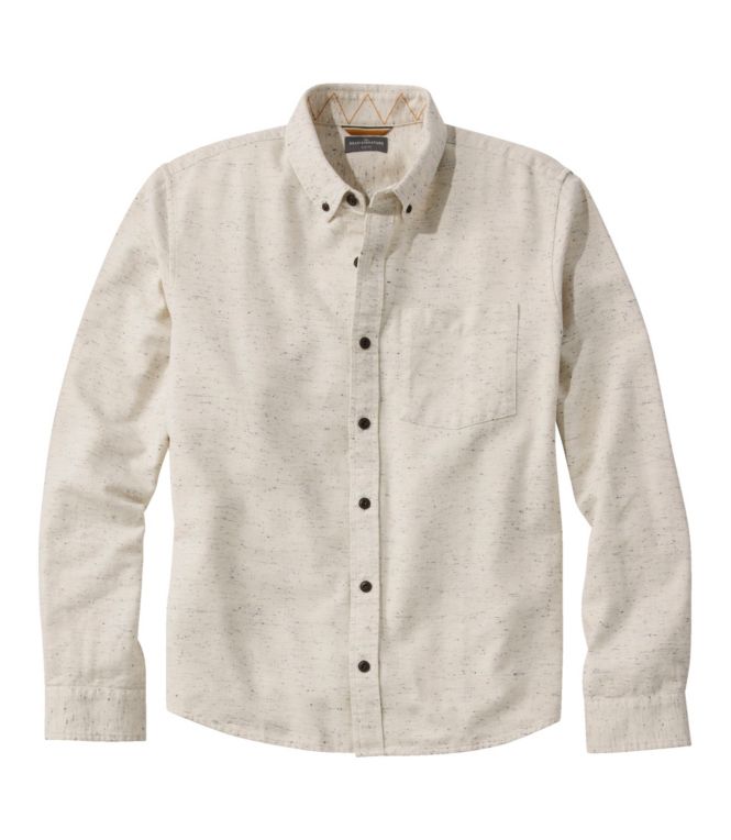 Men's Signature Donegal Woven Shirt, Long-Sleeve - LLBeanoutlets