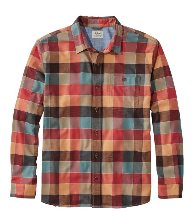 Men's BeanFlex? All-Season Flannel Shirt, Traditional Untucked Fit, Long-Sleeve - LLBeanoutlets