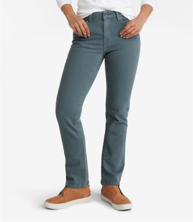 Women's True Shape Jeans, High-Rise Straight-Leg Colors - LLBeanoutlets