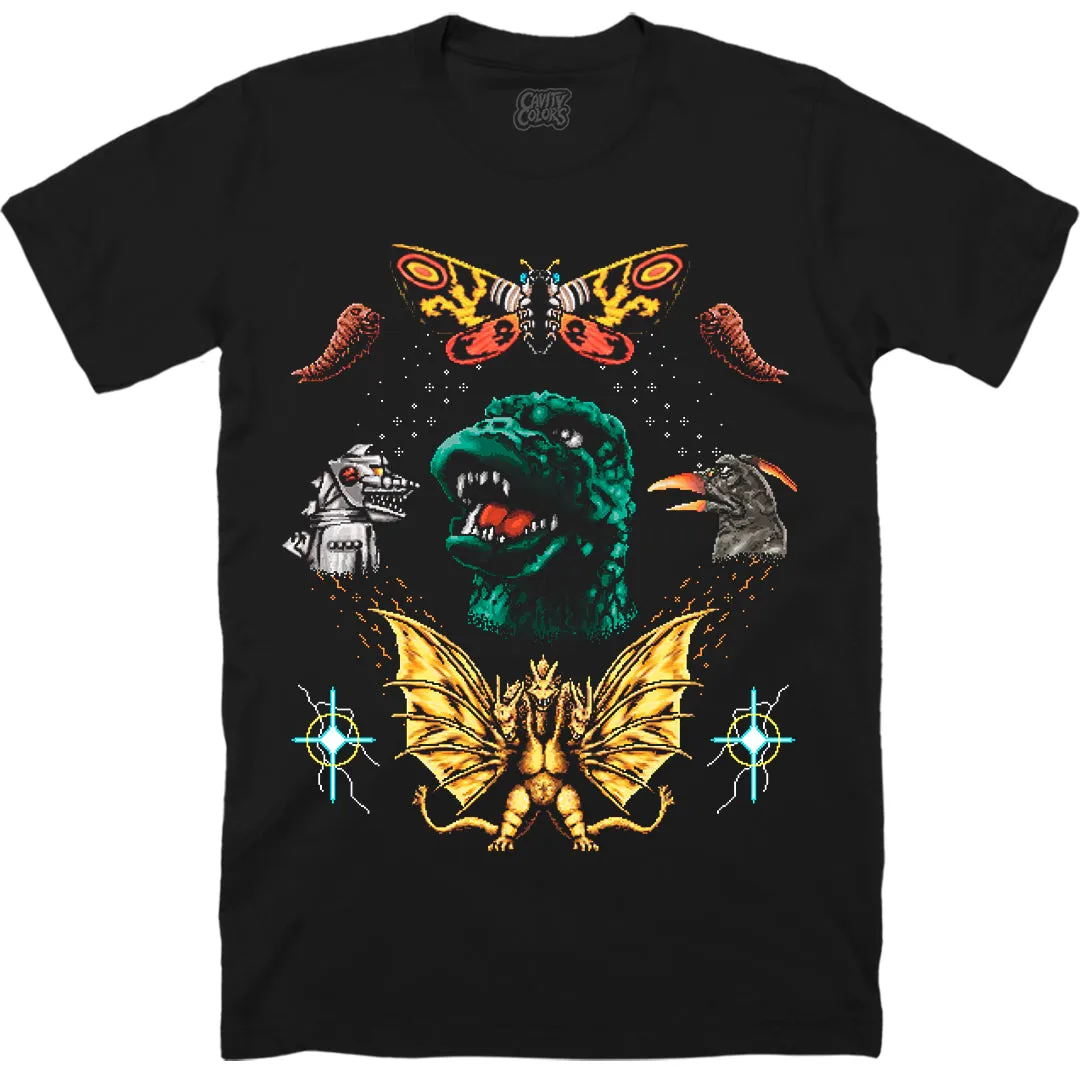 GODZILLA & FRIENDS - FAUX HOLIDAY T-SHIRT - LLBeanoutlets