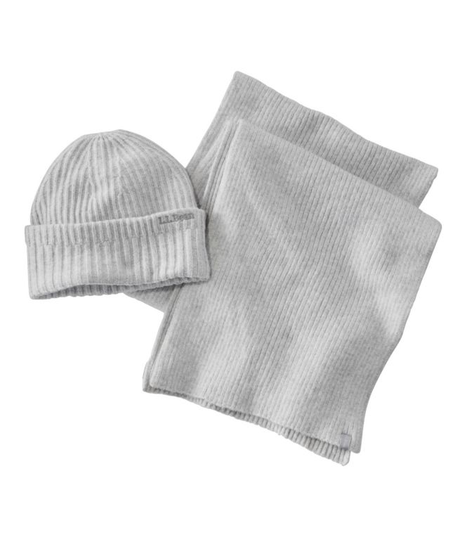 Adults' Rib Knit Hat and Scarf Gift Set - LLBeanoutlets