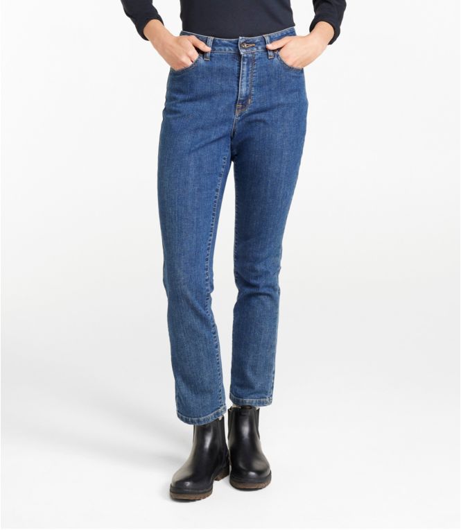 Women's True Shape Jeans, High-Rise Slim-Leg Ankle - LLBeanoutlets