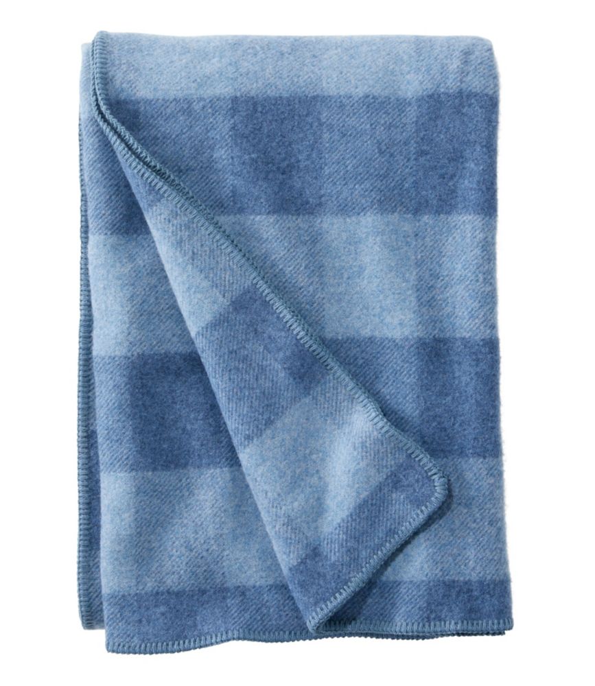 Washable Wool Blanket, Plaid - LLBeanoutlets
