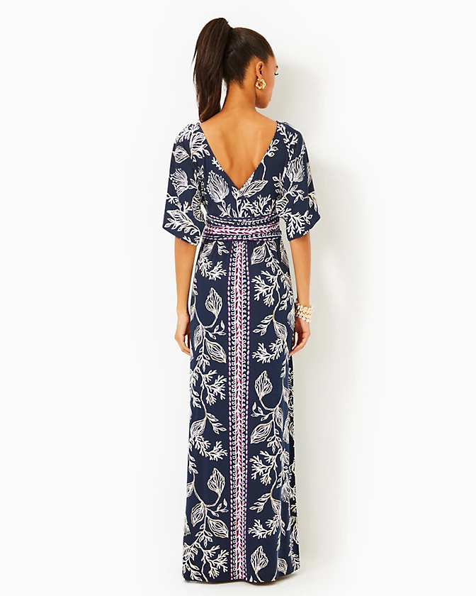 Parigi Boat Neck Maxi Dress - LLBeanoutlets
