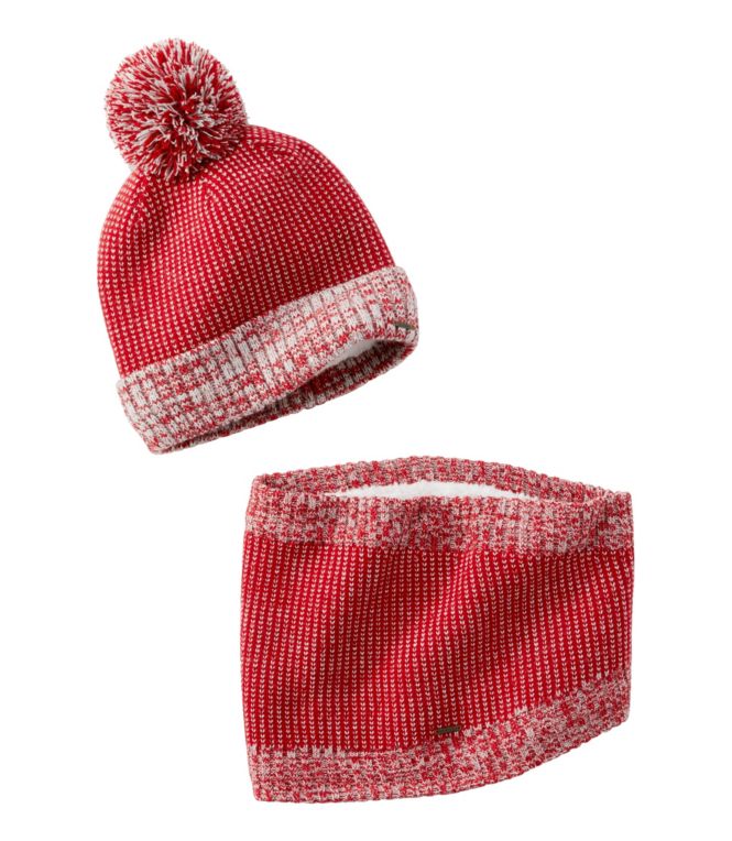 Women's Winter Lined Pom Gift Set - LLBeanoutlets