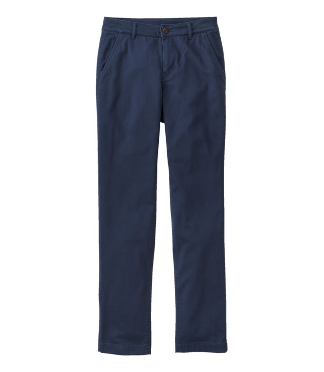 Women's Comfort Stretch Pants, Mid-Rise Straight-Leg Chino - LLBeanoutlets