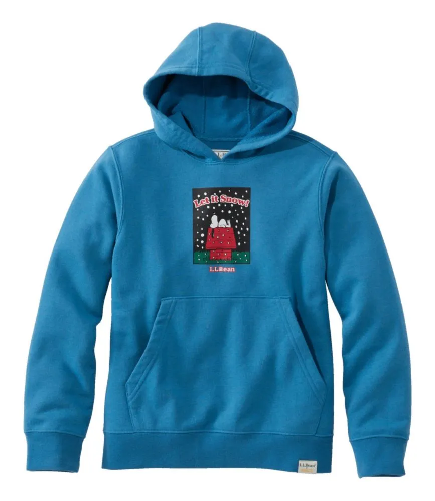 Kids' L.L.Bean x Peanuts Sweatshirt Hoodie - LLBeanoutlets