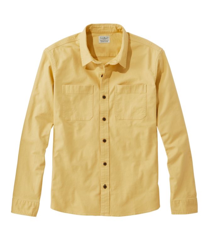 Men's BeanFlex? Twill Shirt, Slightly Fitted Untucked Fit, Long-Sleeve - LLBeanoutlets