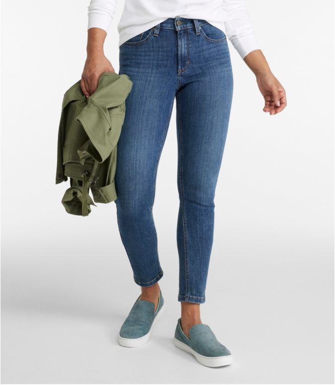 Women's BeanFlex? Jeans, High-Rise Slim-Leg Ankle - LLBeanoutlets