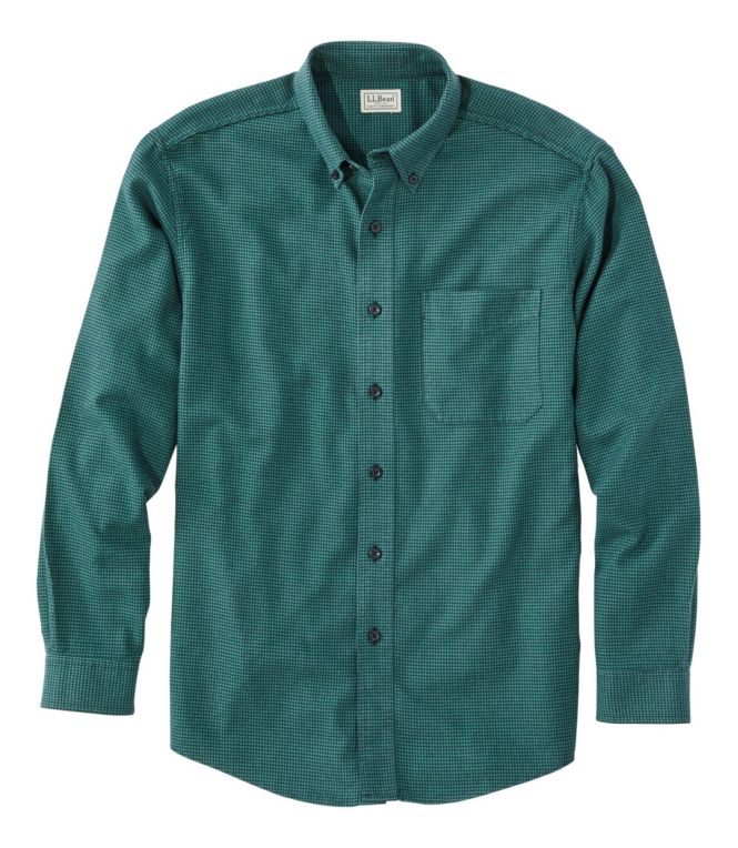 Men's Wicked Good Flannel Shirt, Traditional Fit, Houndstooth - LLBeanoutlets