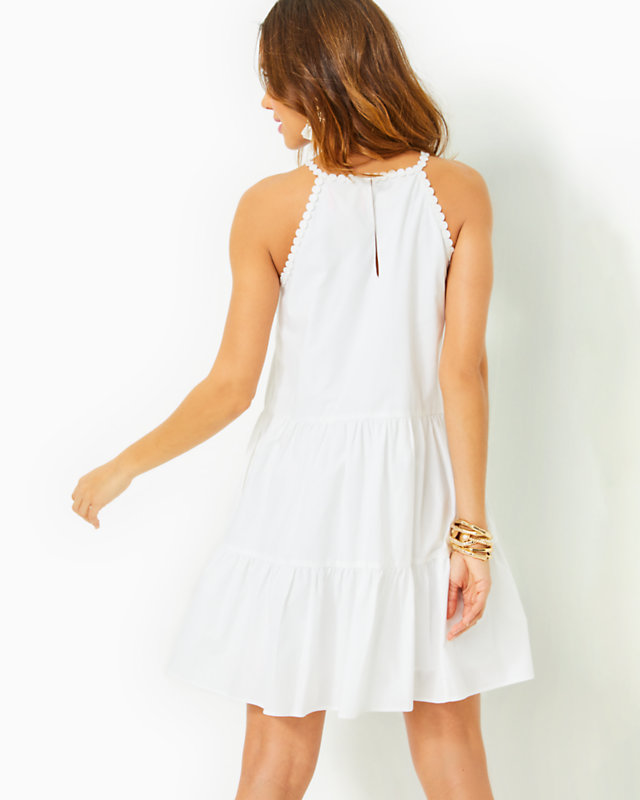 Britt Cotton Halter Dress - LLBeanoutlets