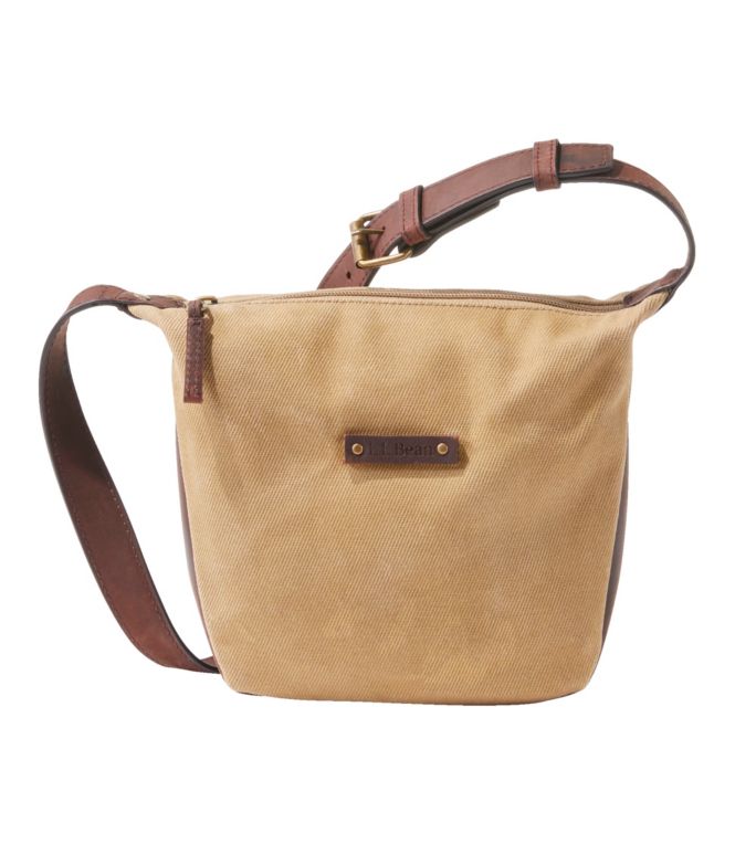 L.L.Bean Waxed Canvas Crossbody, Small - LLBeanoutlets