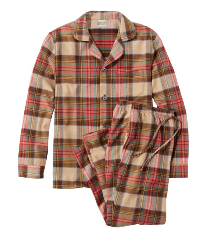 Men's Scotch Plaid Flannel Pajamas - LLBeanoutlets