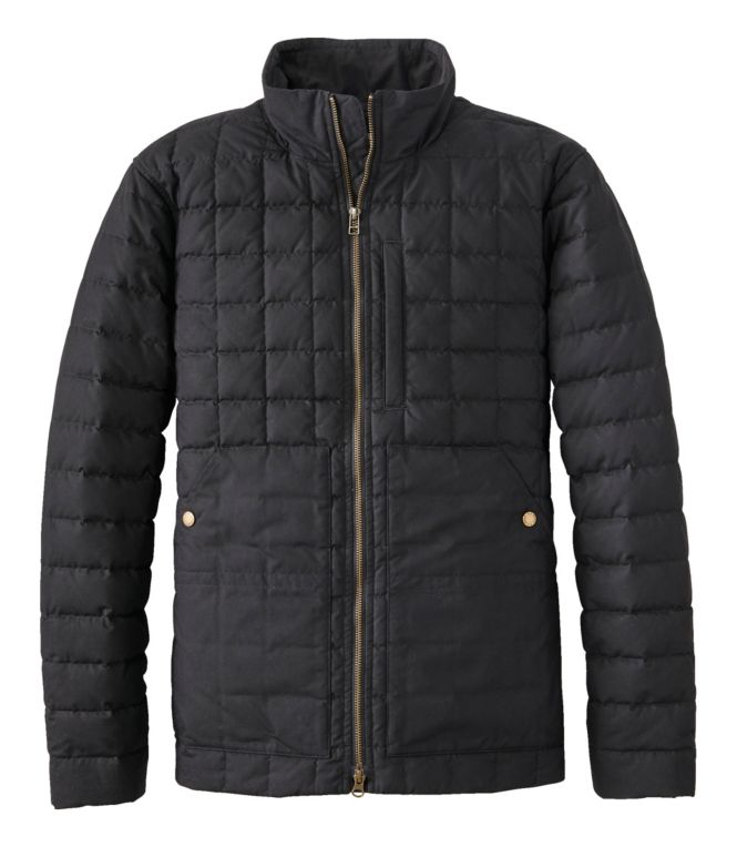 Men's L.L.Bean Upcountry Waxed Cotton Down Sweater - LLBeanoutlets