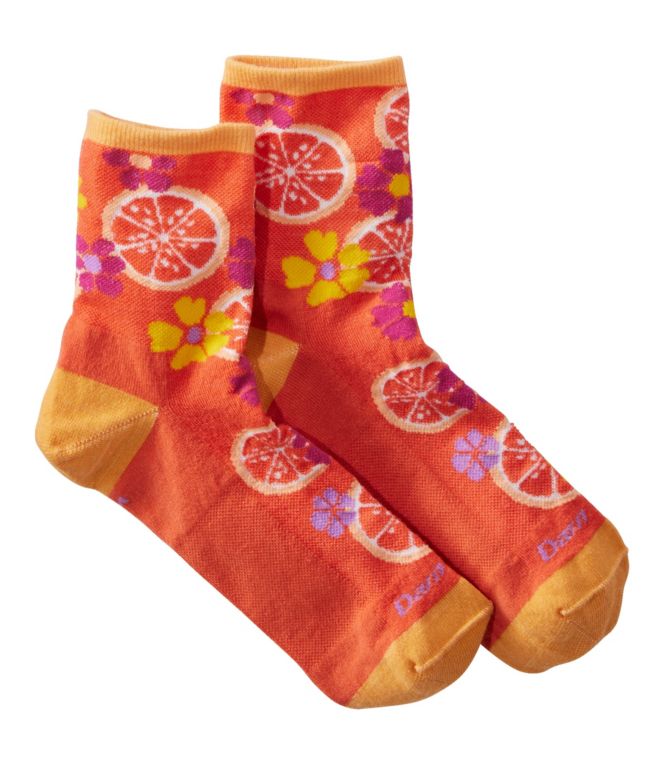 Women's Darn Tough Shorty Fruit Stand Lightweight Quarter-Crew Sock - LLBeanoutlets