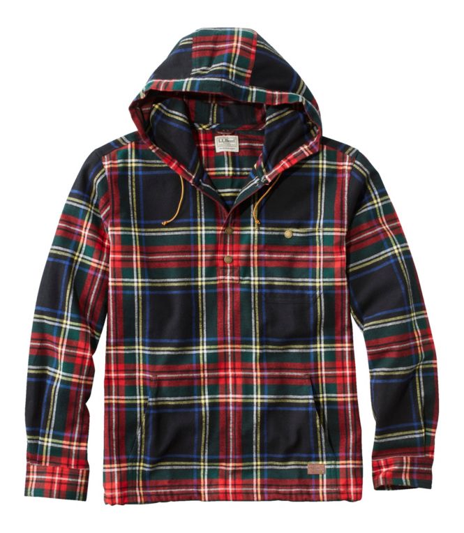 Men's Scotch Plaid Flannel Shirt, Anorak, Traditional Fit - LLBeanoutlets