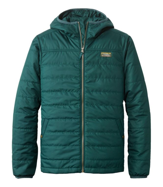 Men's Mountain Classic Puffer Hooded Jacket - LLBeanoutlets