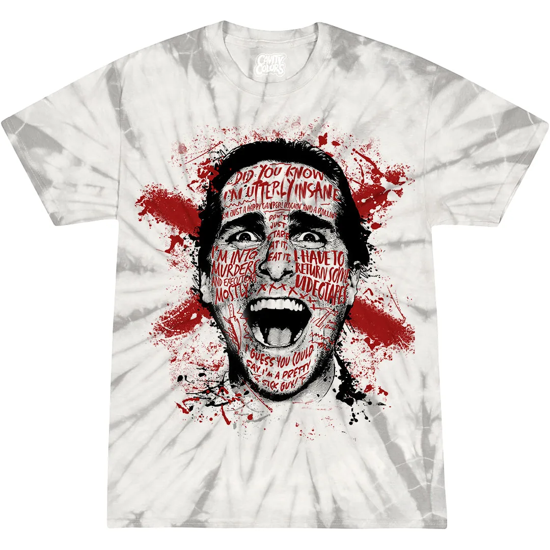 AMERICAN PSYCHO: VERGE OF FRENZY - T-SHIRT (BONE TIE-DYE) - LLBeanoutlets