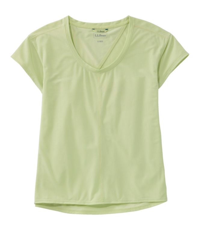 Women's Ribbed Performance Tee, Short-Sleeve - LLBeanoutlets