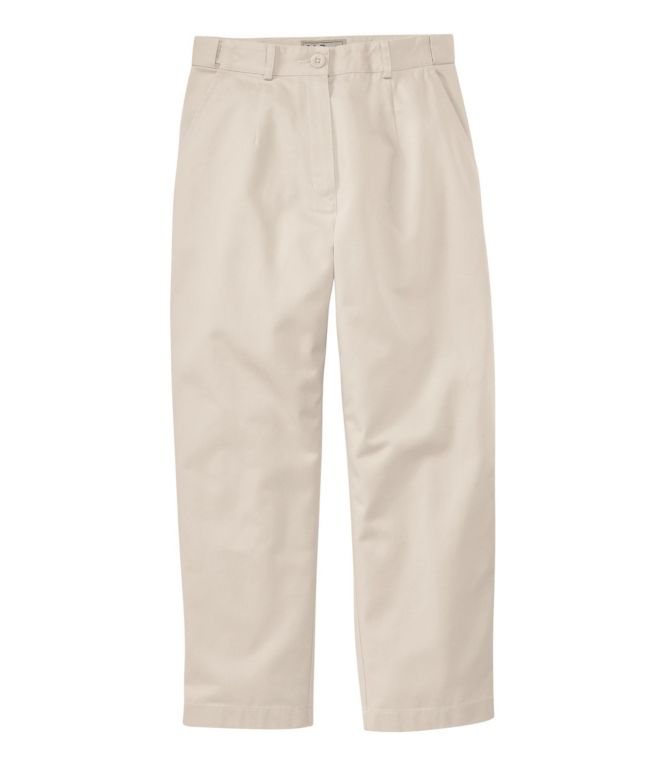 Women's Wrinkle-Free Bayside Pants, Ultra-High Rise Hidden Comfort Waist Crop Straight-Leg - LLBeanoutlets