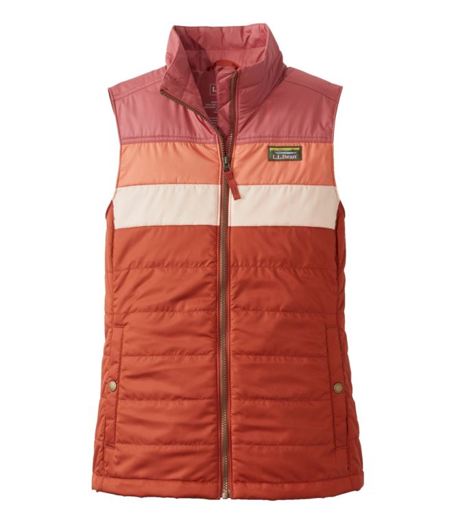Women's Mountain Classic Puffer Vest, Colorblock - LLBeanoutlets