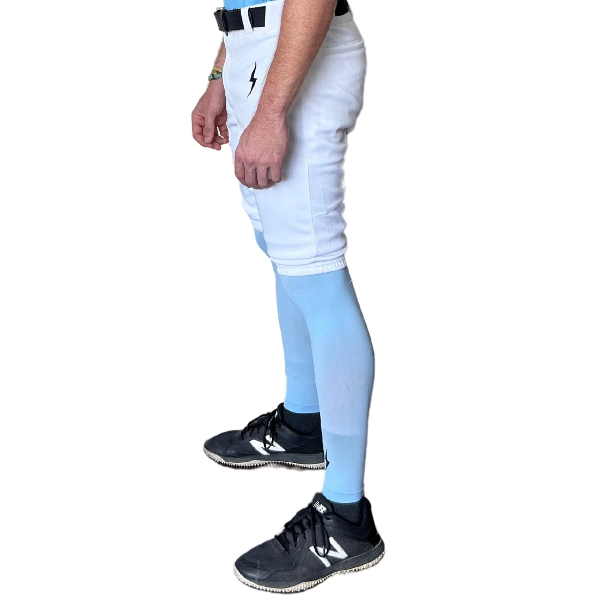 BRUCE BOLT Premium Pro Baseball Short - WHITE - LLBeanoutlets