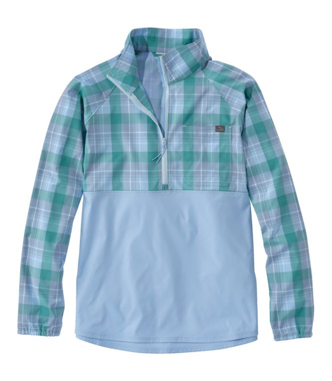 Women's Everyday SunSmart? Woven Shirt, Quarter-Zip Pullover Colorblock - LLBeanoutlets