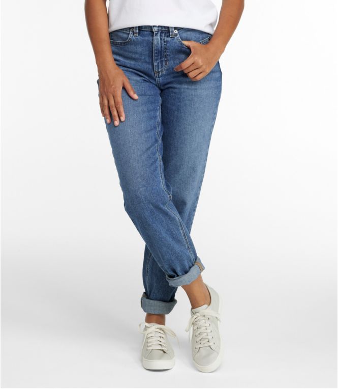 Women's 207 Vintage Jeans, High-Rise Boyfriend - LLBeanoutlets