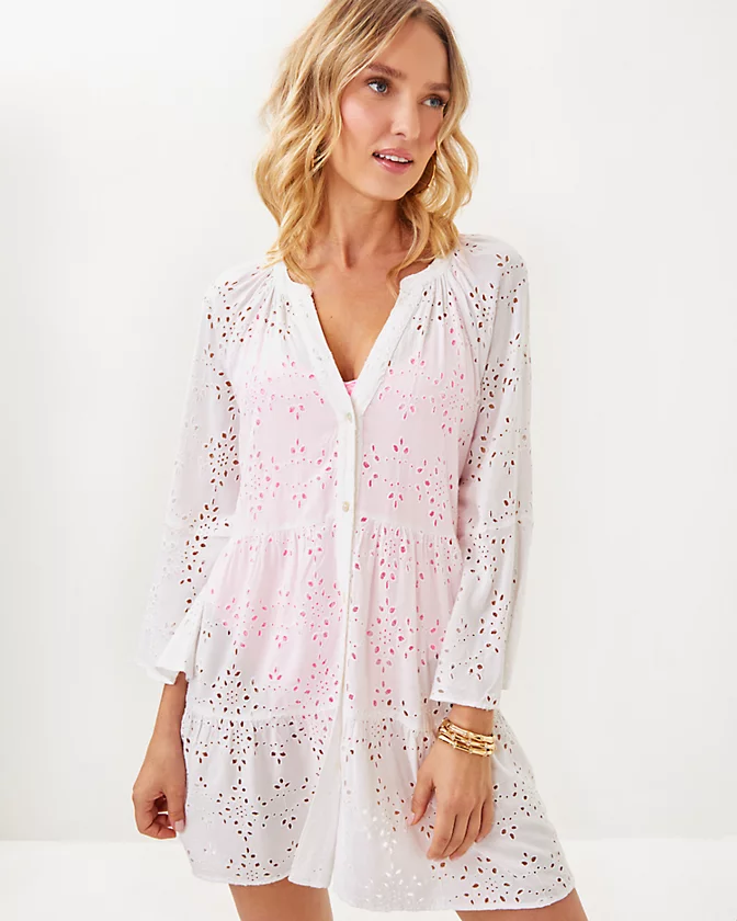 Brailey Eyelet Cover-Up - LLBeanoutlets