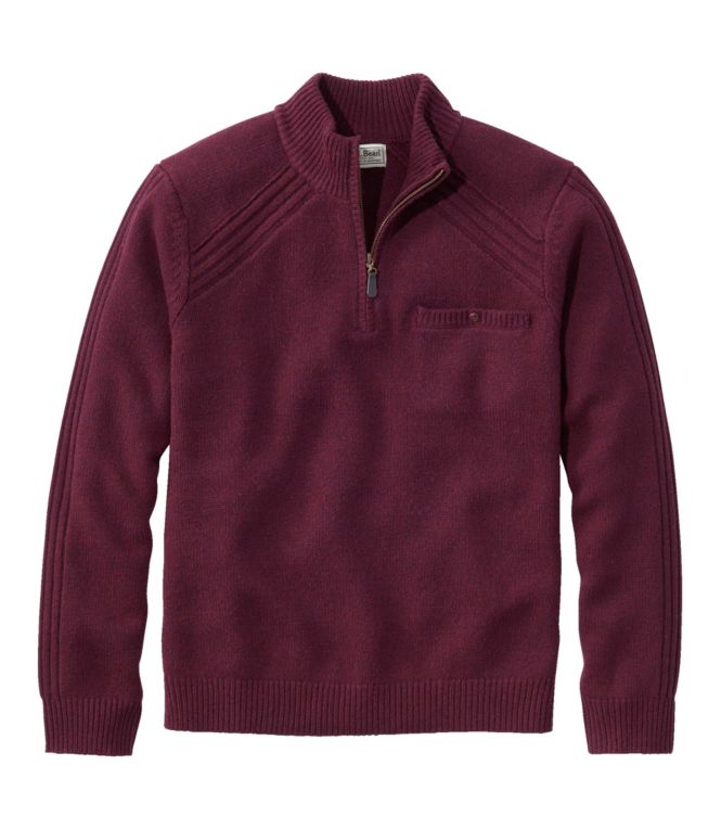 Men's Rangeley Merino Sweater, Quarter-Zip - LLBeanoutlets